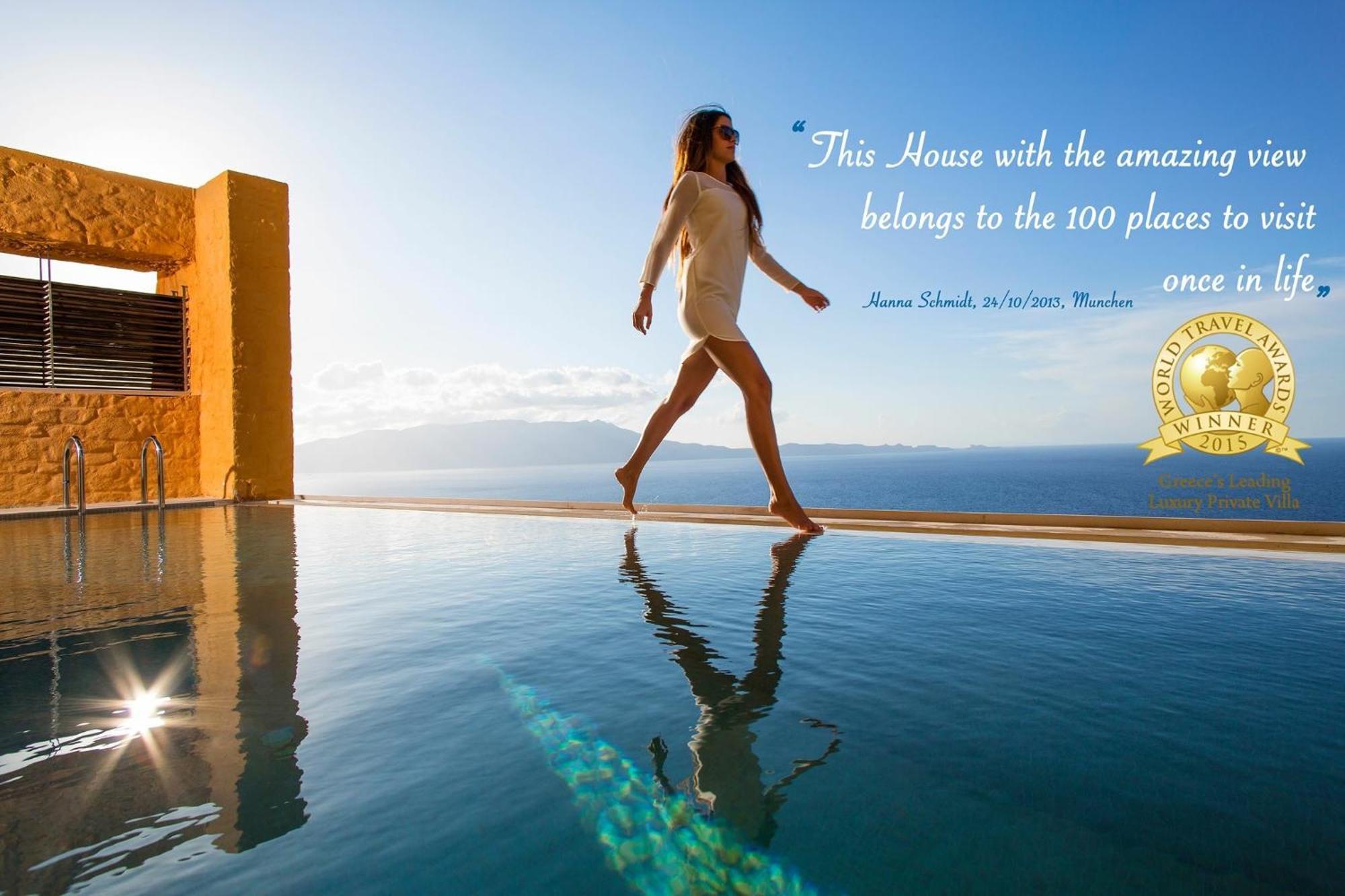 Beachfront Ravdoucha Epavlis Eleni Villa - Pool, Hot Tub, Gym, Sauna, Private Parking, Wifi Chania  Екстер'єр фото